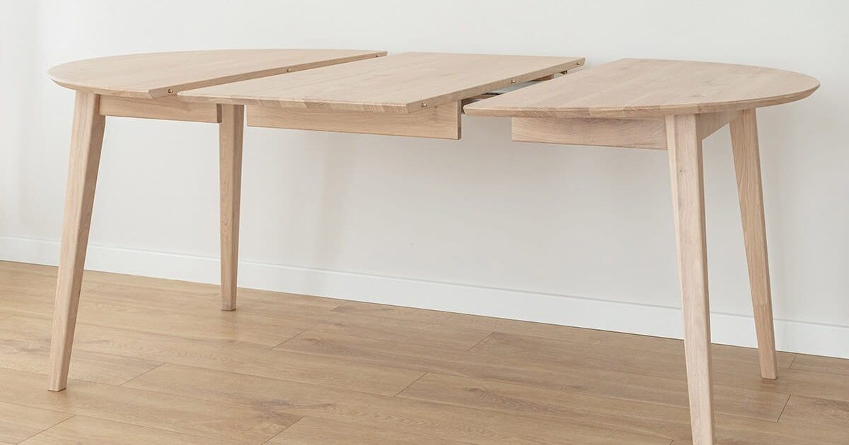 Lunden söögilaud 110cm_160_valgendatud tamm4 Ovaalne söögilaud Lunden (pikendatav) 110/160cm, erinevad värvid - Image 13