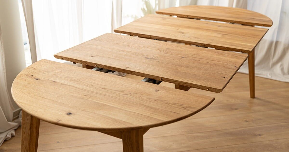 Lunden söögilaud 90cm_190_naturaalne tamm (1) Ovaalne söögilaud Lunden (pikendatav) 90/190cm, erinevad värvid - Image 3