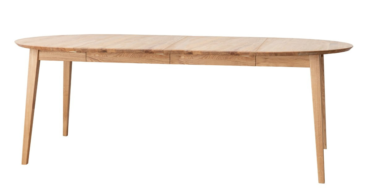 Lunden söögilaud 90cm_190_naturaalne tamm Ovaalne söögilaud Lunden (pikendatav) 90/190cm, erinevad värvid - Image 2