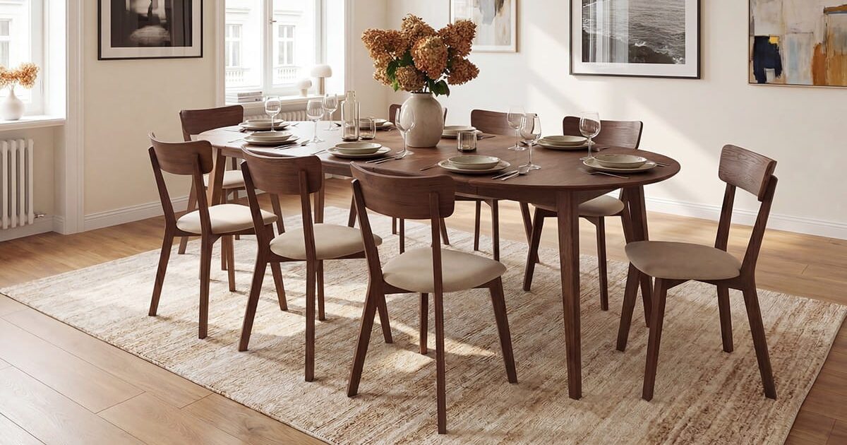 Lunden söögilaud 90cm_190_suitsune tamm1 Ovaalne söögilaud Lunden (pikendatav) 90/190cm, erinevad värvid - Image 5