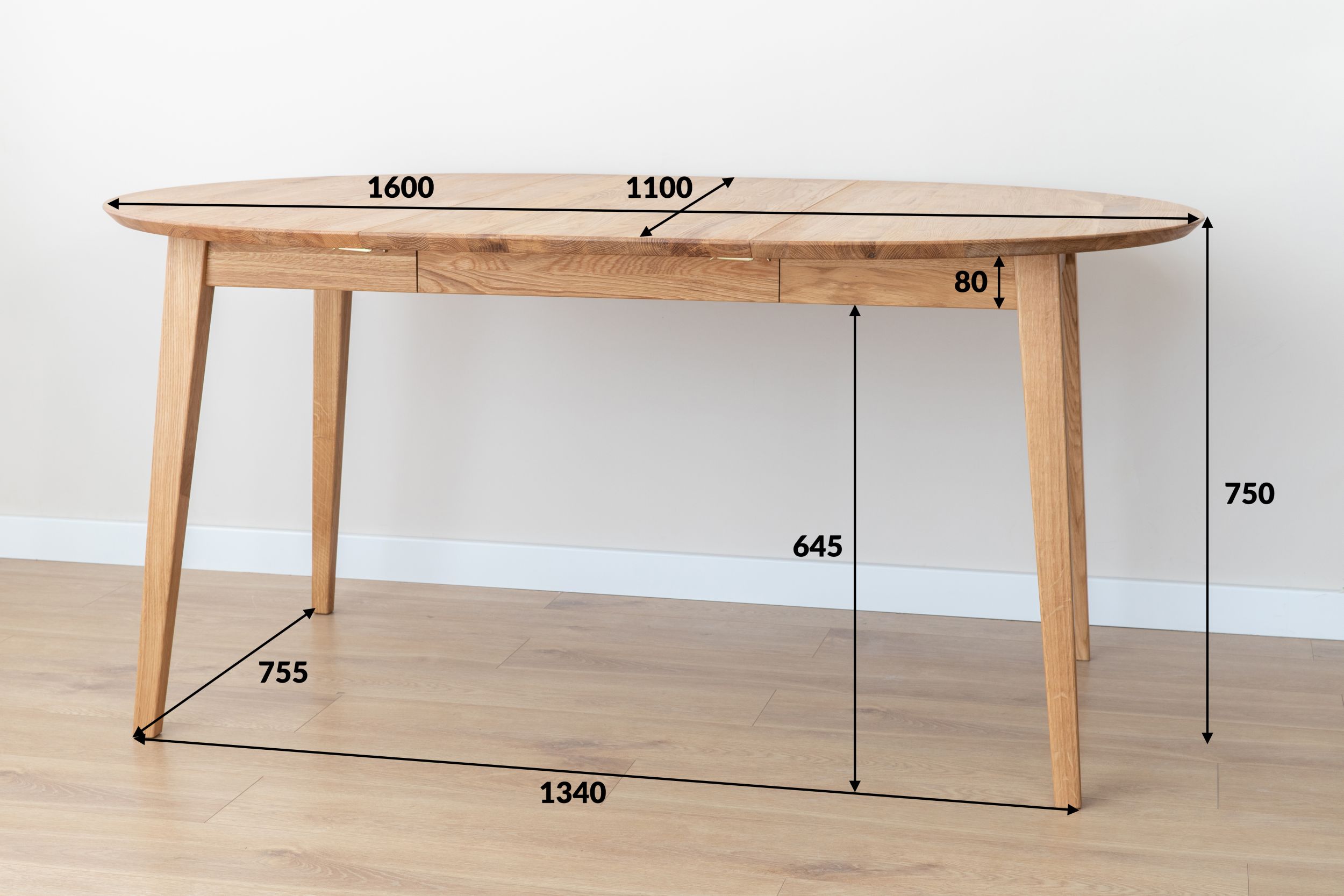 Lunden_söögilaud 110_160cm.jpg1.jpg2.jpg3.jpg4.jpg5.jpg6.jpg7 Ovaalne söögilaud Lunden (pikendatav) 110/160cm, erinevad värvid - Image 10