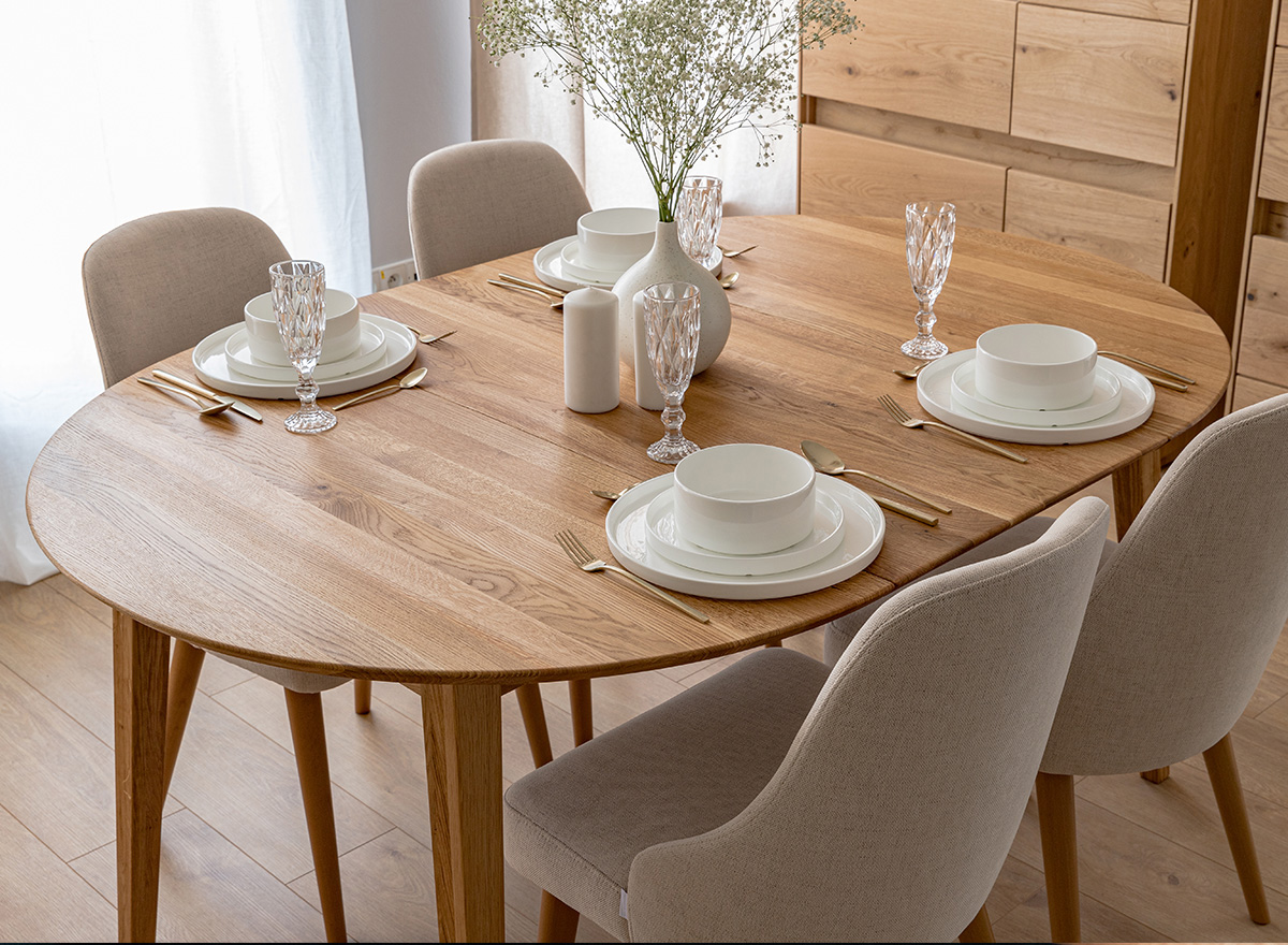 Lunden_söögilaud 110_160cm.jpg1.jpg2.jpg3.jpg4.jpg5.jpg6.jpg7.jpg8.jpg9.jpg10.jpg11.jpg12.jpg13 Ovaalne söögilaud Lunden (pikendatav) 90/190cm, erinevad värvid - Image 1