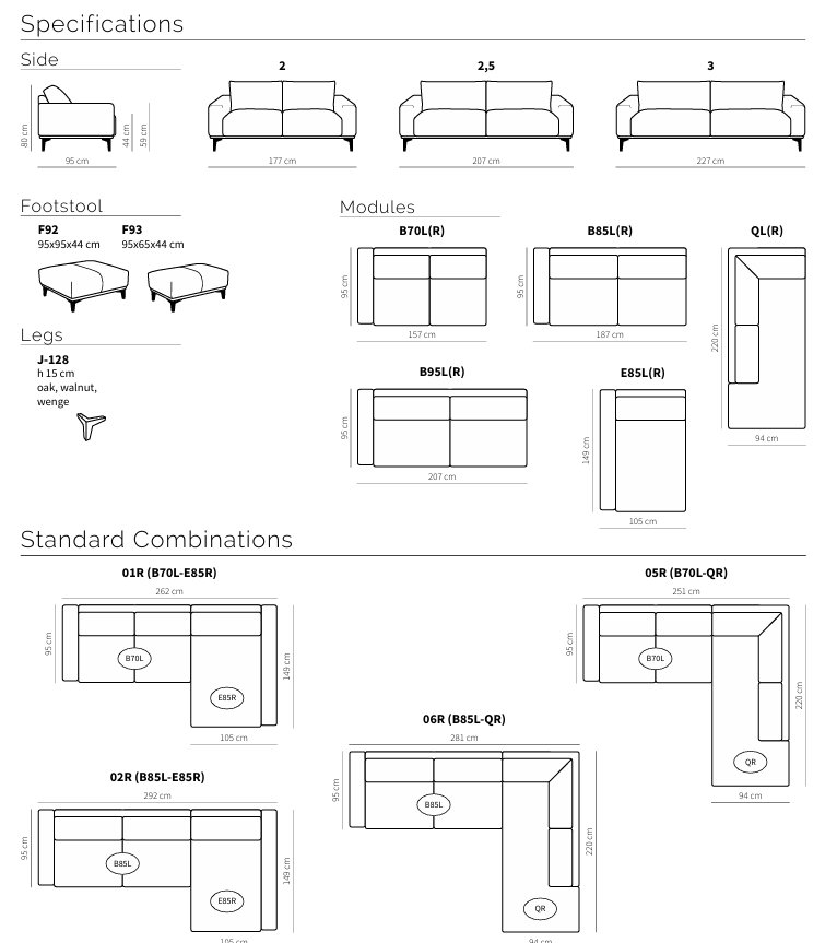 Neiser_joonis_uus Sanders diivan, erinevad mõõdud - Image 9