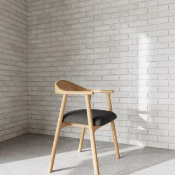 Adda tool käetugedega - hall kangas