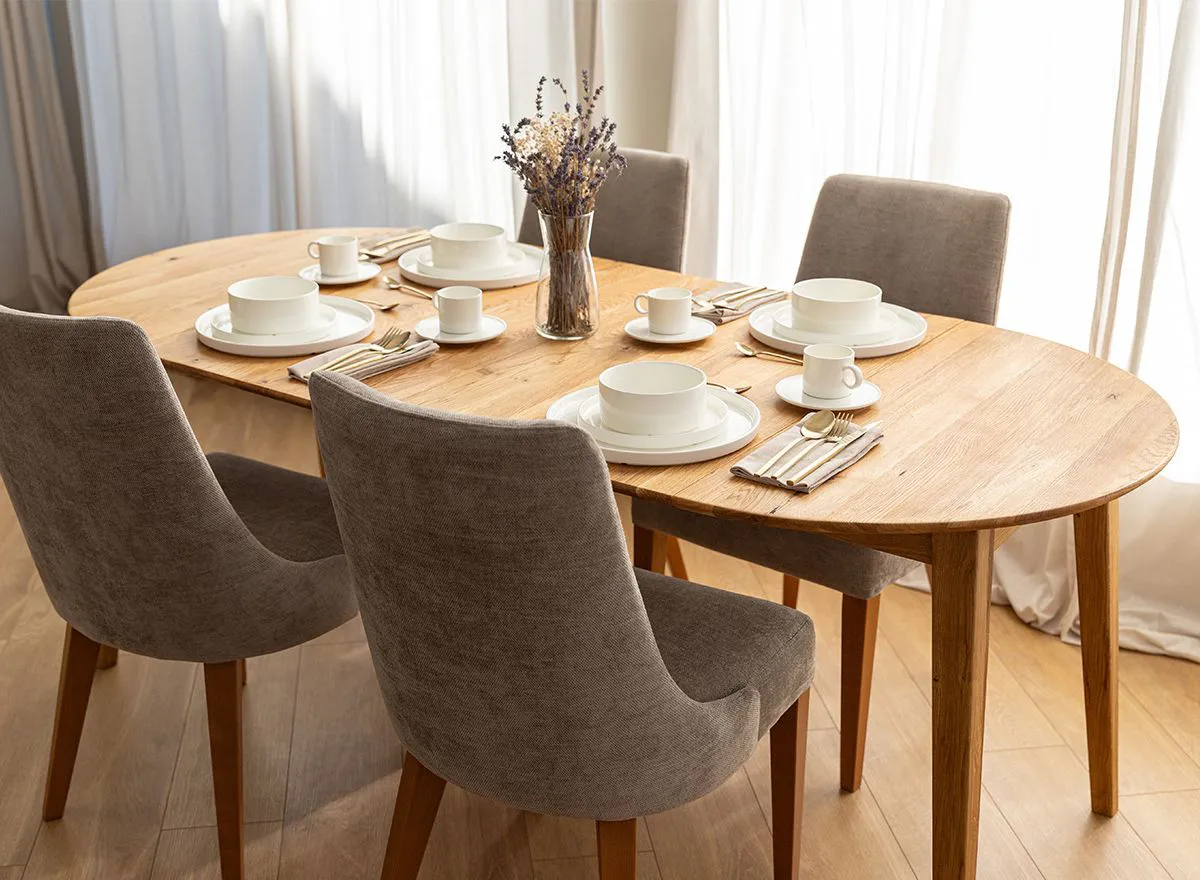 nat1 Ümmargune söögilaud Lunden (pikendatav) 90/140cm, erinevad värvid - Image 9