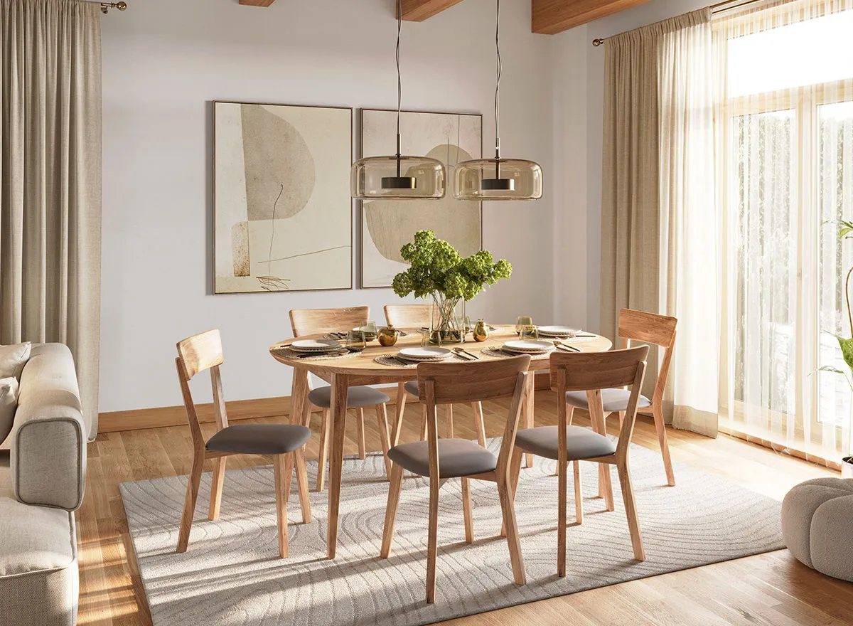 nat10 Ümmargune söögilaud Lunden (pikendatav) 90/140cm, erinevad värvid - Image 10